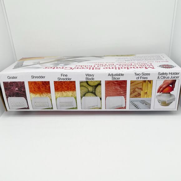 NEW Norpro Mandoline Slicer/Grater Safety Guard Holder & Citrus Juicer in One - Picture 4 of 5